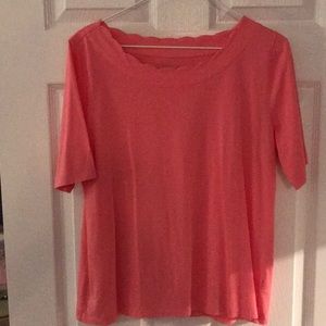 Talbot short sleeve, bright pink top